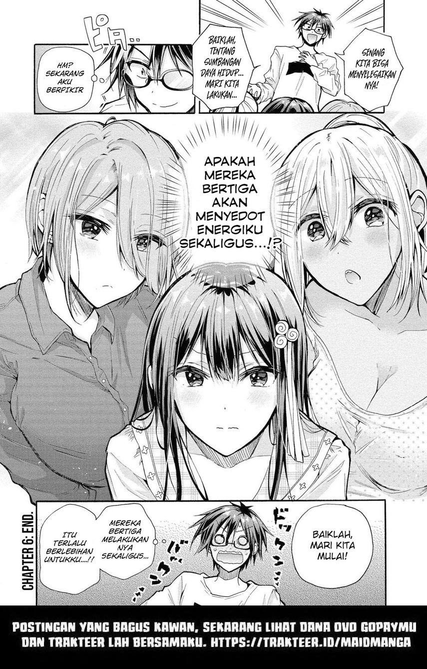 Sanshimai ga Ore wo Yuuwaku Shite Kuru Chapter 06 Bahasa Indonesia